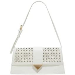 ALDO Open White Solid Medium Shoulder Handbag-48