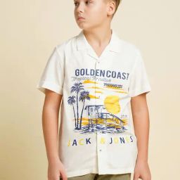 Jack & Jones Junior Boys Snow White Shirts-picture-46