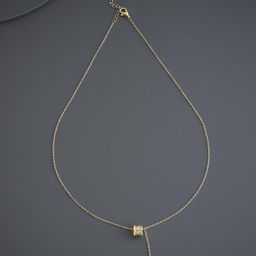 Kushal's Fashion Jewellery Gold-Plated Pendant With Chain-picture-12
