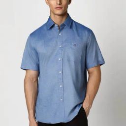 Van Heusen Blue Slim Fit Shirt-image-72