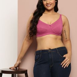 Sztori Plus Size Solid Full Coverage Non Padded Bra-9