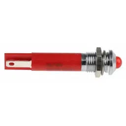 RS PRO Red Panel Mount Indicator 24V DC, Mounting Hole Size 8 mm, Termination Type Solder Tab, Model No 207185 image 4