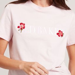 Ted Baker Women Embroidered Slim Fit T-shirt-image-75