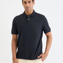 GANT Men Solid Polo Collar Short Sleeves Polo T-Shirt-image-45