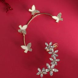 Sohi GoldPlated Ear Cuffs Combo-image-11