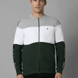 Louis Philippe Multi Cotton Regular fit Colour-Block Casual Sweatshirt-16