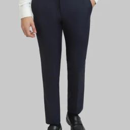Raymond Blue Slim Fit Trousers-image-98