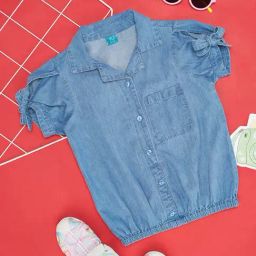 YU by Pantaloons Kids Blue Cotton Regular Fit Top-image-81