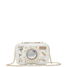 ALDO White Textured Small Sling Handbag-24