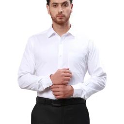 Raymond White Cotton Slim Fit Shirt-picture-31