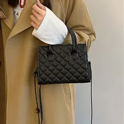Styli Black Quilted Handbag-image-41