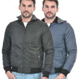 Lawman Pg3 Black & Blue Regular Fit Reversible Jacket-picture-14