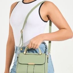 Styli Green Solid Handbag-image-102