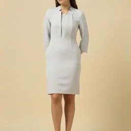Allen Solly Grey Solid Dress-picture-17
