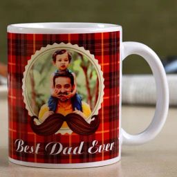 FNP Multicolor Ceramic Personalised Best Dad Ever Mug (325 ml)-picture-47
