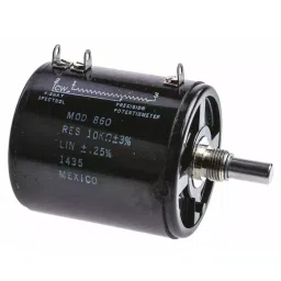 Vishay Panel Mount Rotary Potentiometer 8 W Power 10 kΩ Resistance Solder Lug Terminal, 860B1103 (Pack of 10 Pcs)-picture-19