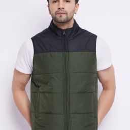 Duke Black & Olive Slim Fit Reversible Jacket-picture-36