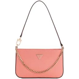 GUESS Pink Textured Shoulder Bag-36