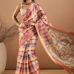 Saree Mall Multi Printed Sarees With Unstitched Blouse-image-0