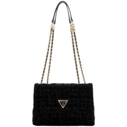 GUESS Black Textured Shoulder Bag-40