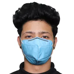 ORILEY OR-N95MS70 Universal N95 Disposable Kids Face Mask Sky blue (Pack of 2)-46