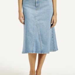Levi's Blue Cotton A-Line Fit Denim Skirt-picture-12