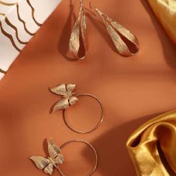 Sohi GoldPlated Drop Earrings Combo-image-6