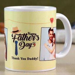FNP Multicolor Ceramic Personalised Fathers Day Mug (325 ml)-picture-43