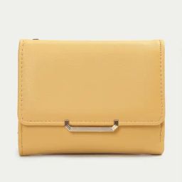 Ginger by Lifestyle Yellow Solid Wallet For women-image-35