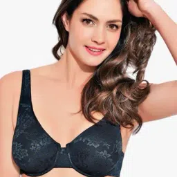 Enamor Black Under Wired Non Padded T-Shirt Bra-picture-47