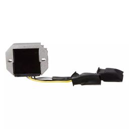 Uno Minda Regulator Rectifier, Aluminium Case, 2 Pin & 1 Pin White Wire Coupler (with Rubber Caps), 1 Round Connector for Piaggio APE 3W (RR-8001) image 2