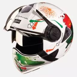 Studds N10 White Large (580 mm) Flip Off-Full Face Helmet, Downtown D2 Decor-image-44