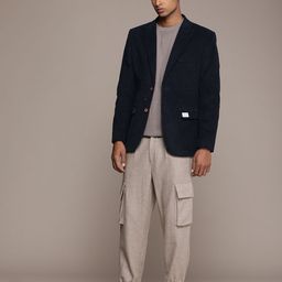 Mr Bowerbird Pure Cotton Corduroy Single-Breasted Tailored Fit Blazers-image-73