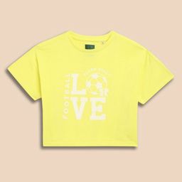 Allen Solly Junior Girls Typography Printed Regular Fit T-shirt-picture-4