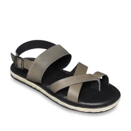 U.S. Polo Assn. Men's Primo Grey Toe Ring Sandals-image-9
