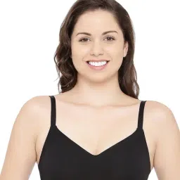Enamor Black Non Wired Non Padded T-Shirt Bra-41