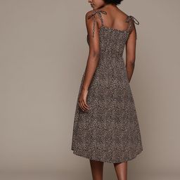 Roadster Abstract Print Crepe A-Line Midi Dress image 4
