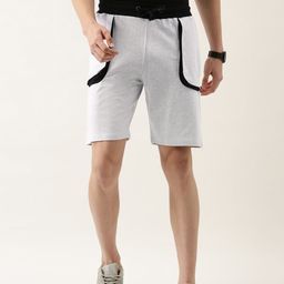 ARISE Men Off White Solid Shorts-picture-30