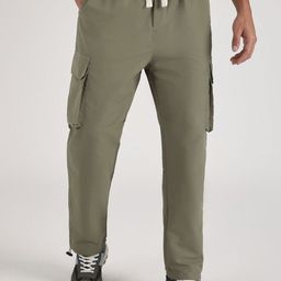 Banana Club Men Regular Fit Relaxed Cargos Trousers-image-95
