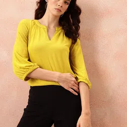 all about you Mandarin Collar Top-image-31