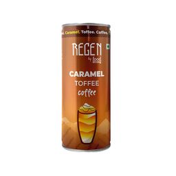 REGEN Caramel Toffee Coffee – Refreshing Ready-to-Drink Flavoured Milk Coffee, 250 ml Can image 1