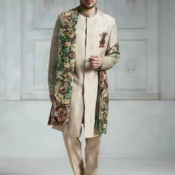 Rivaar By Rocky Star Embroidered Sherwani Set-image-96