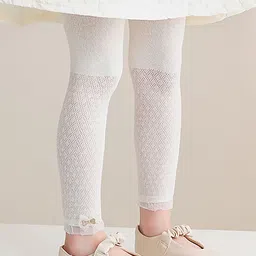 SYGA Girls Self Design Cotton Ankle Length Leggings-picture-3