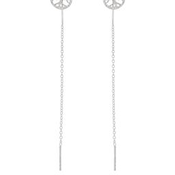 Silver Planets Women White Earrings-image-20