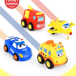 Play Nation Power Rescue Friction Toys Pack Of 4 -  Multicolor-25