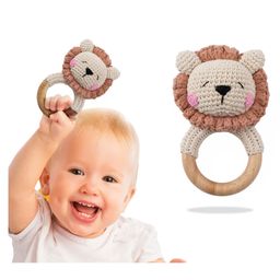 Bembika Rabbit Shape Baby Teether Toy - Brown-14