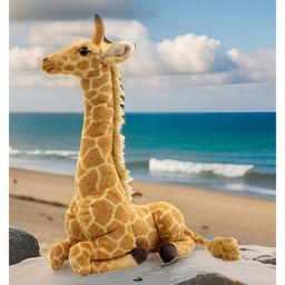 Tickles Sitting Giraffe Soft Stuffed Plush Animal Toy for Kids Boys & Girls Birthday Gifts (Color: Brown Size: 25 cm)-17