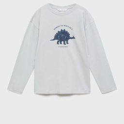 Mango Kids Boys Graphic Printed Pure Cotton T-shirt-image-64