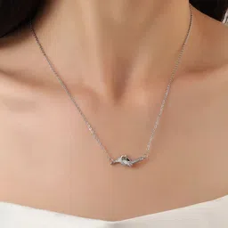 SALTY Silver-Plated Stainless Steel Necklace-40