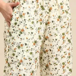 Sangria Floral Printed Kurta with Palazzos & With Dupatta image 3